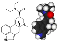 Estrutura química de LSD