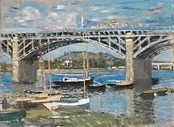 A ponte sobre o Sena em Argenteuil, Claude Monet
