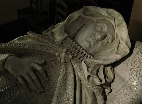 Túmulo de Lady Elizabeth Carey de Nicholas Stone (1617-1618), Stowe Nine Churches, Northamptonshire