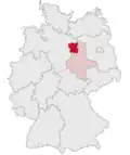 Localização de Distrito da Altmark de Salzwedel na Alemanha