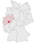 Localização de Olpe na Alemanha