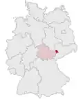 Localização de Terra de Altemburgo na Alemanha