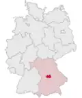 Localização de Eichstätt na Alemanha