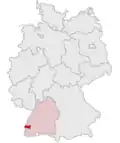 Localização de Emmendingen na Alemanha