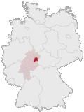 Localização de Hersfeld-Rotemburgo na Alemanha