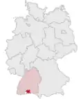 Localização de Constança na Alemanha