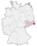 Localização de Löbau-Zittau na Alemanha