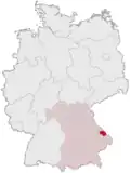 Localização de Regen na Alemanha