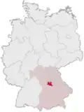 Localização de Roth na Alemanha