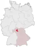 Localização de Schweinfurt na Alemanha