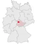 Localização de Unstrut-Hainich na Alemanha