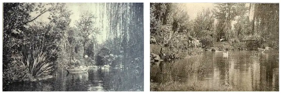 Braga, Lago naturalizado no Parque de Joaquim Pinto da Fonseca, apresentado no catálogo de Jacinto de Matos de 1904 e no catálogo de 1910.