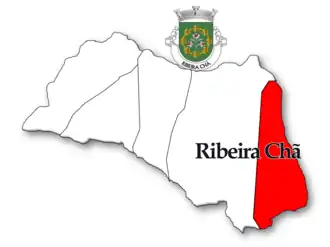 Localização no município de Lagoa (Açores)