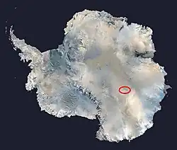 Mapa do Lago Vostok