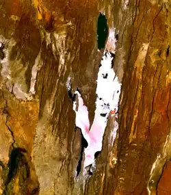 Lago Magadi, visto do espaço.