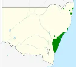 Área de distribuição da L. formosa