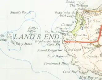 Mapa de Land's End (1946)