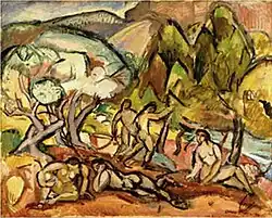Othon Friesz, Paisagem com Figuras, 1909, óleo sobre tela, 65 × 83&nbsp;cm