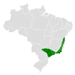 Distribuição do chibante-assobiador
