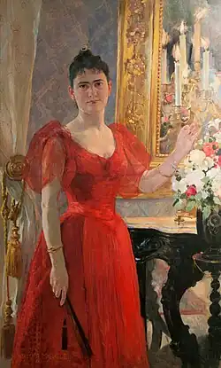 Retrato de sua esposa, Lastenia, 1890