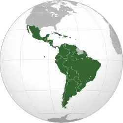 Mapa da América Latina