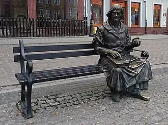 Banco de Copérnico na praça principal