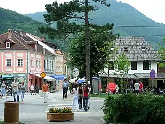 Le centre ville d'Ivanjica