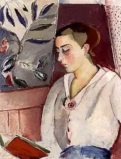 Mulher com livro (Kvinna med bok) (Leander Engström)