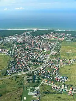 Vista aérea de Łeba
