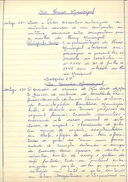 Lei criando o Brasão Oficial de Rio Verde