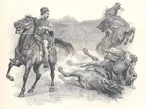 Uma queda de cavaleiro