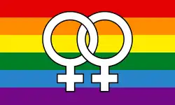 Outra bandeira do arco-íris com duplo-Vênus