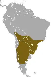 Mapa de distribuição