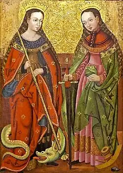 Santa Margarida e Santa Catarina, c.1525.