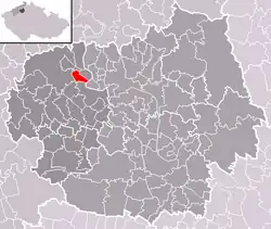 Localização de Lhotka nad Labem