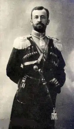 Coronel Liakhov Comandante do exército cossaco persa, responsável pelo bombardeamento do parlamento em 1908.