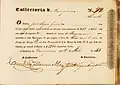 Licença para vender água-ardente dada a João Lopes Garrido.15 mai. 1858.
