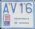 Placa de motoneta