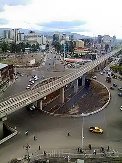 Viaduto do VLT na Praça do México
