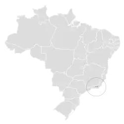Distribuição geográfica da saudade-de-asa-cinza.