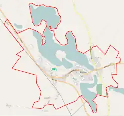 Localização de Lipiany na Polónia