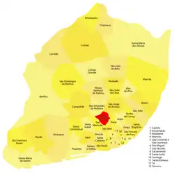 Localização no concelho de Lisboa