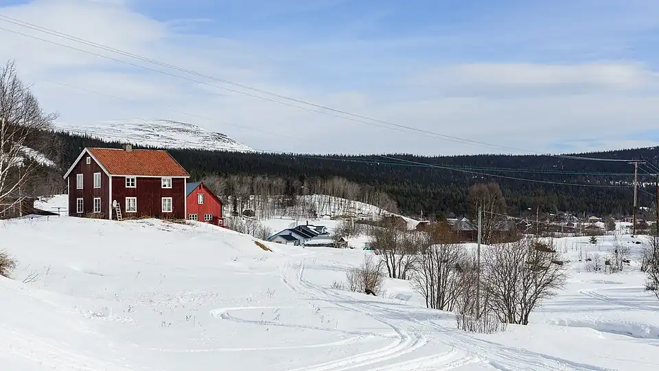 A pequena aldeia de Ljungdalen