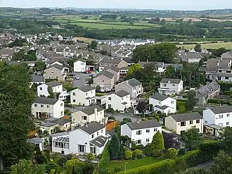 Vista aérea da cidade.