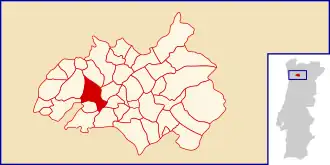 Localização no município de Amarante