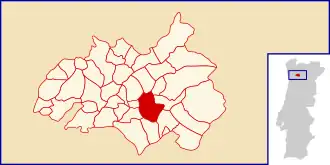 Localização no município de Amarante