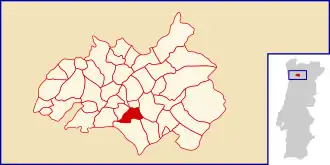 Localização no município de Amarante