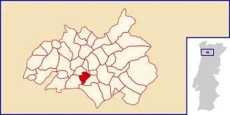 Localização no município de Amarante