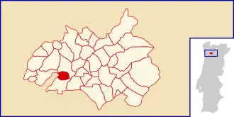 Localização no município de Amarante