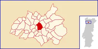 Localização no município de Amarante